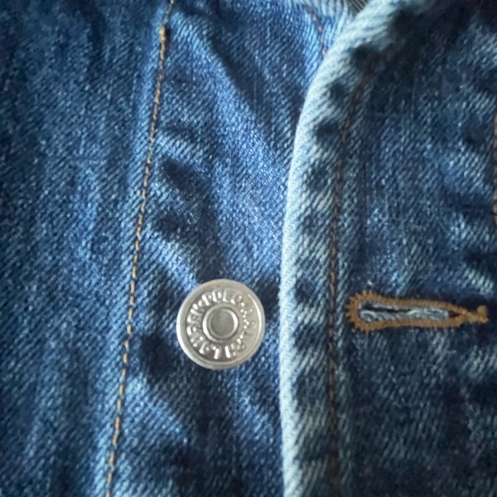 Vintage 90’s Ralph Lauren Polo Country Denim Chore Coat Size S Small Mens Jacket - Picture 6 of 6